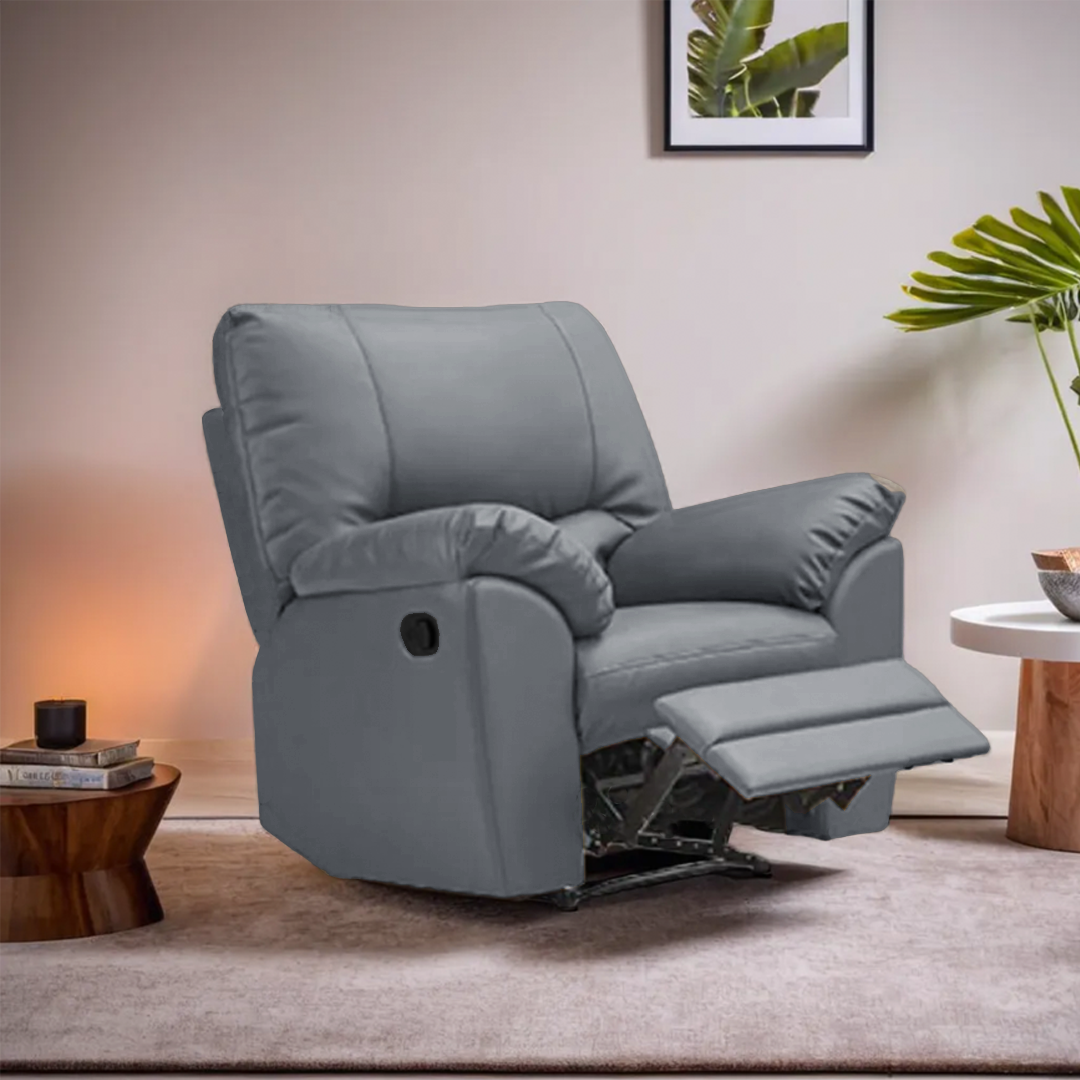 Candy Faux Leather Manual Recliner Armchair