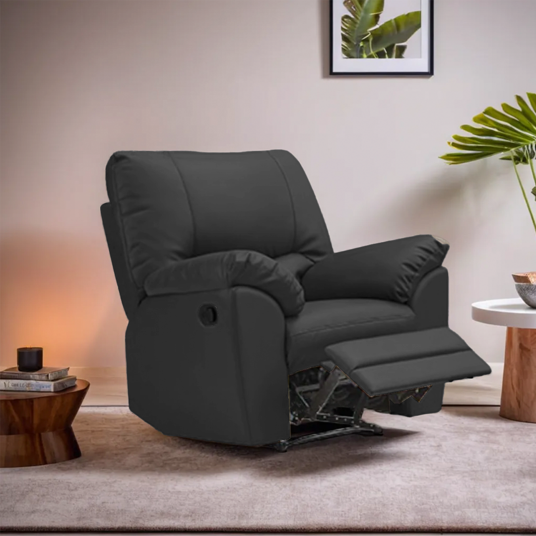 Candy Faux Leather Manual Recliner Armchair