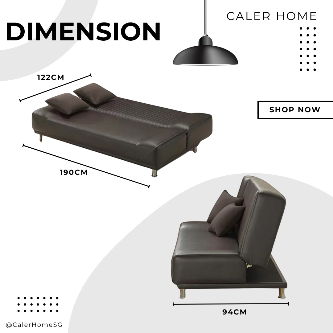 Hick Faux Leather Sofabed