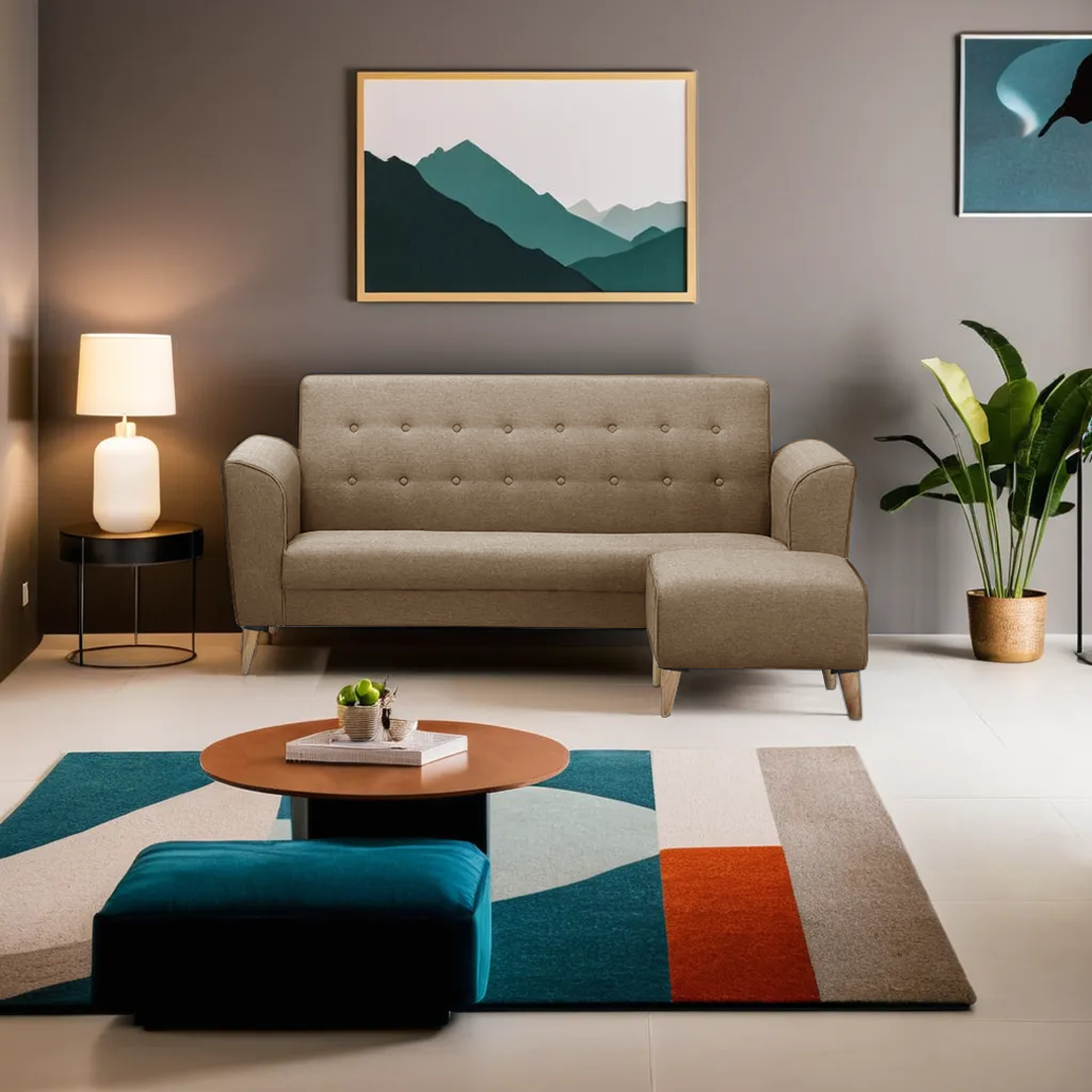Horizon Velvet Fabric Sofa (Water Repellent)