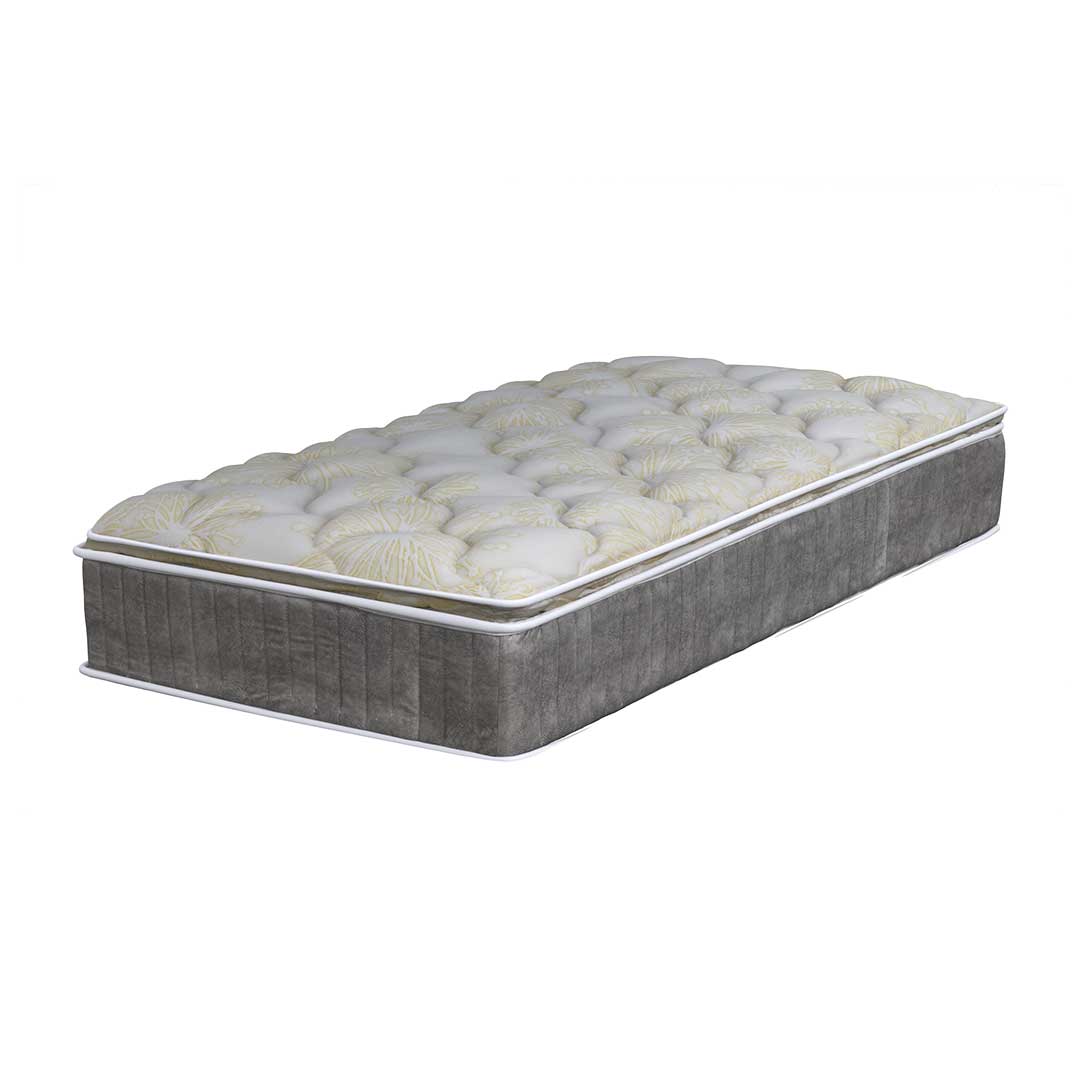 Belly Fabric Storage Bed Frame + 13" Individual Pocketed Spring Mattress