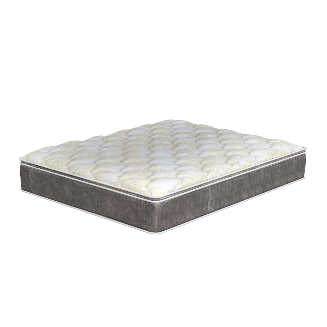 Belly Fabric Storage Bed Frame + 13" Individual Pocketed Spring Mattress