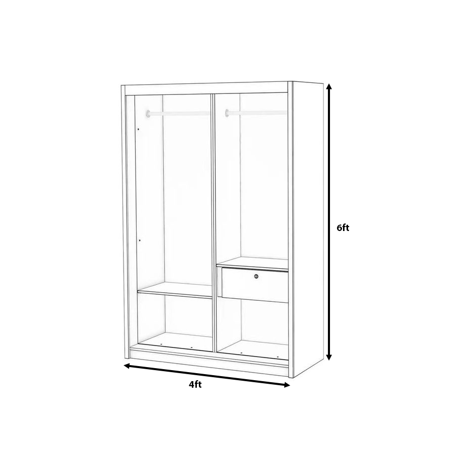 Gian Sliding Door Wardrobe