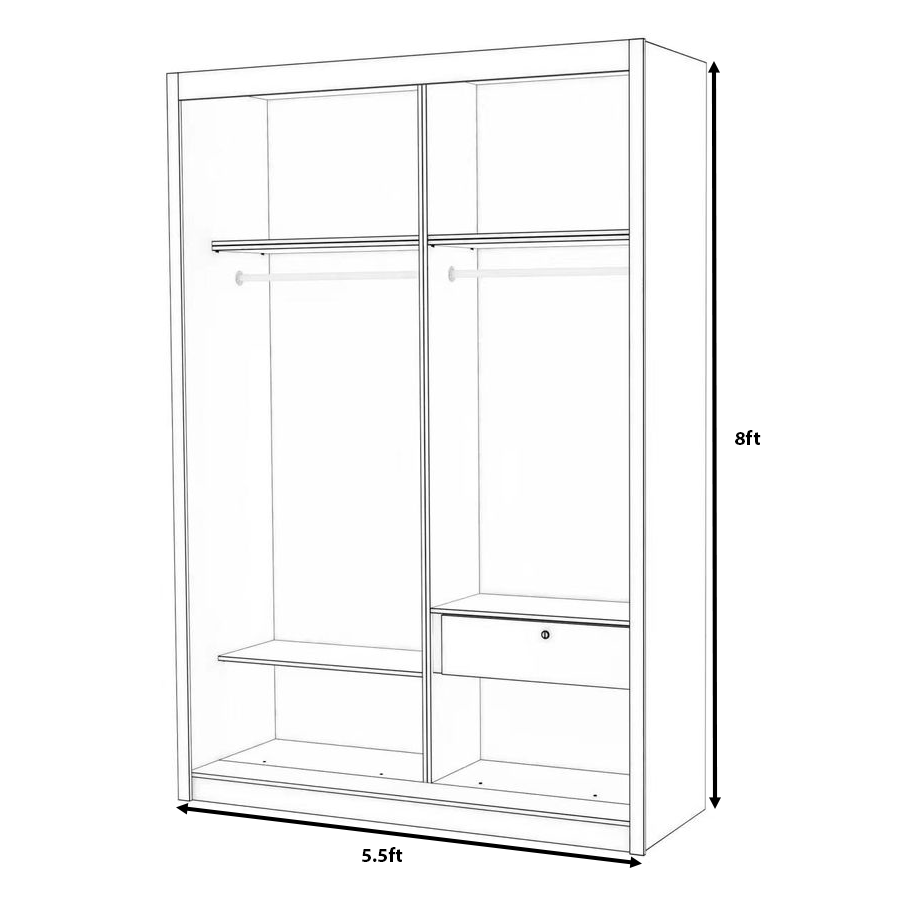 Gian Sliding Door Wardrobe