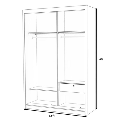 Gian Sliding Door Wardrobe