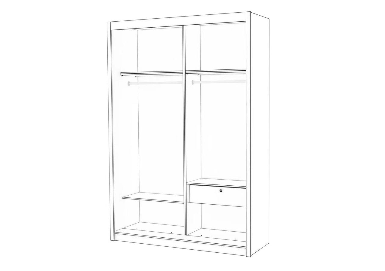 Coral Sliding Door Wardrobe