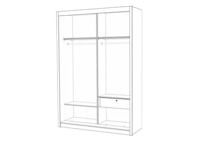 Coral Sliding Door Wardrobe