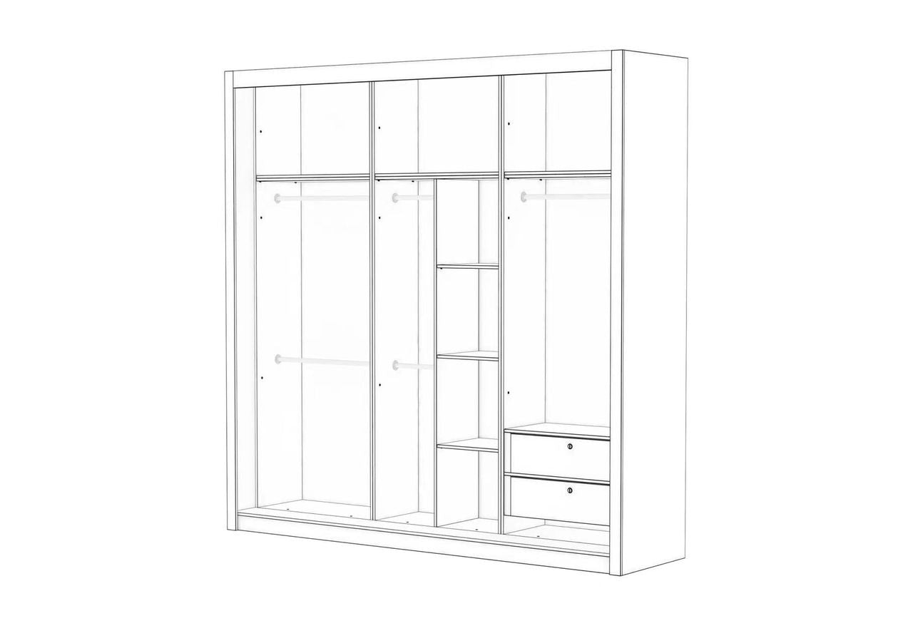 Coral Sliding Door Wardrobe