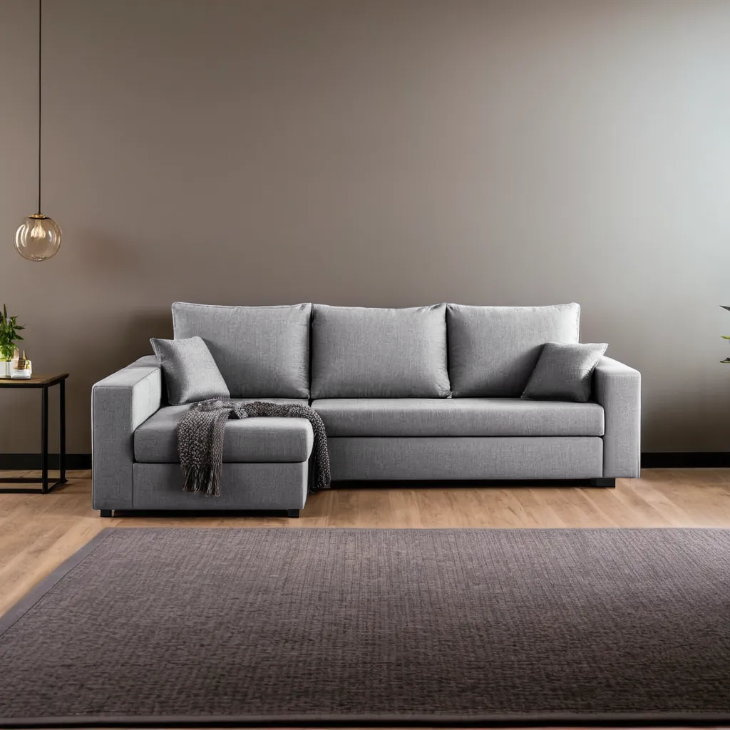 Ava Velvet Fabric Sofa (Water Repellent)