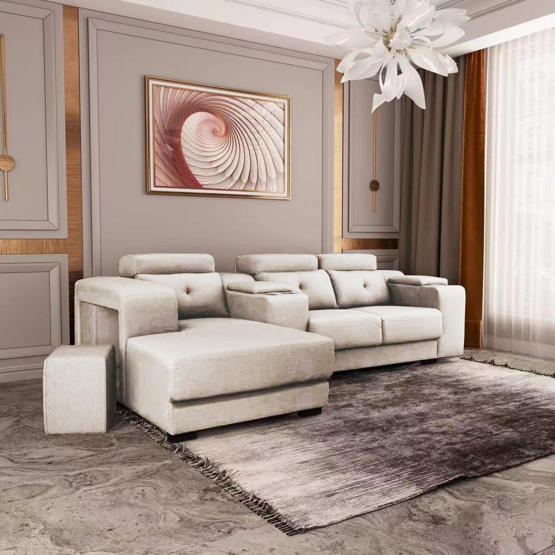 Bliss L-Shape Fabric Sofa