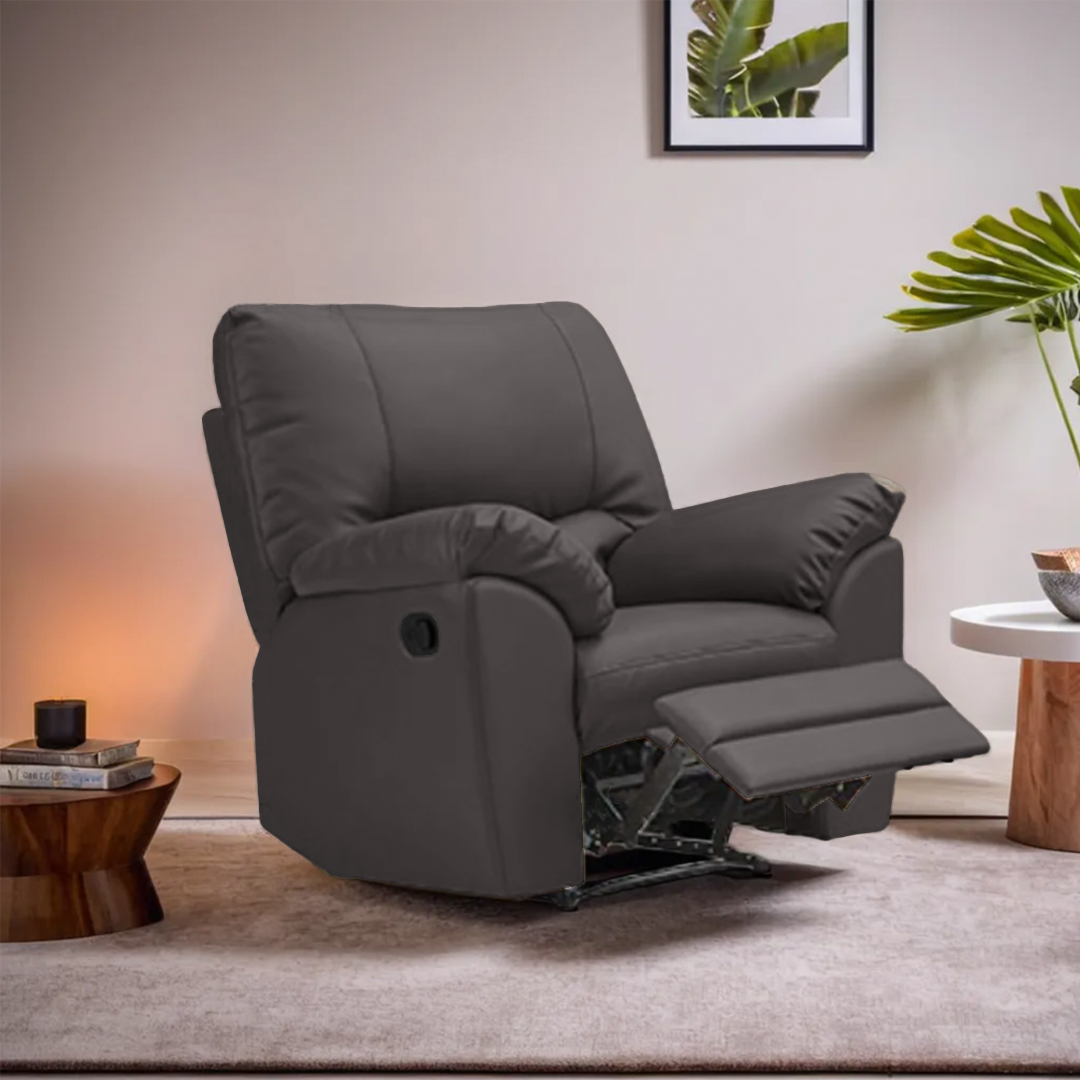 Candy Faux Leather Manual Recliner Armchair