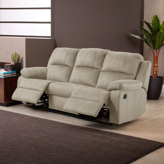 Cozy Velvet Fabric Recliner (Water Repellent)